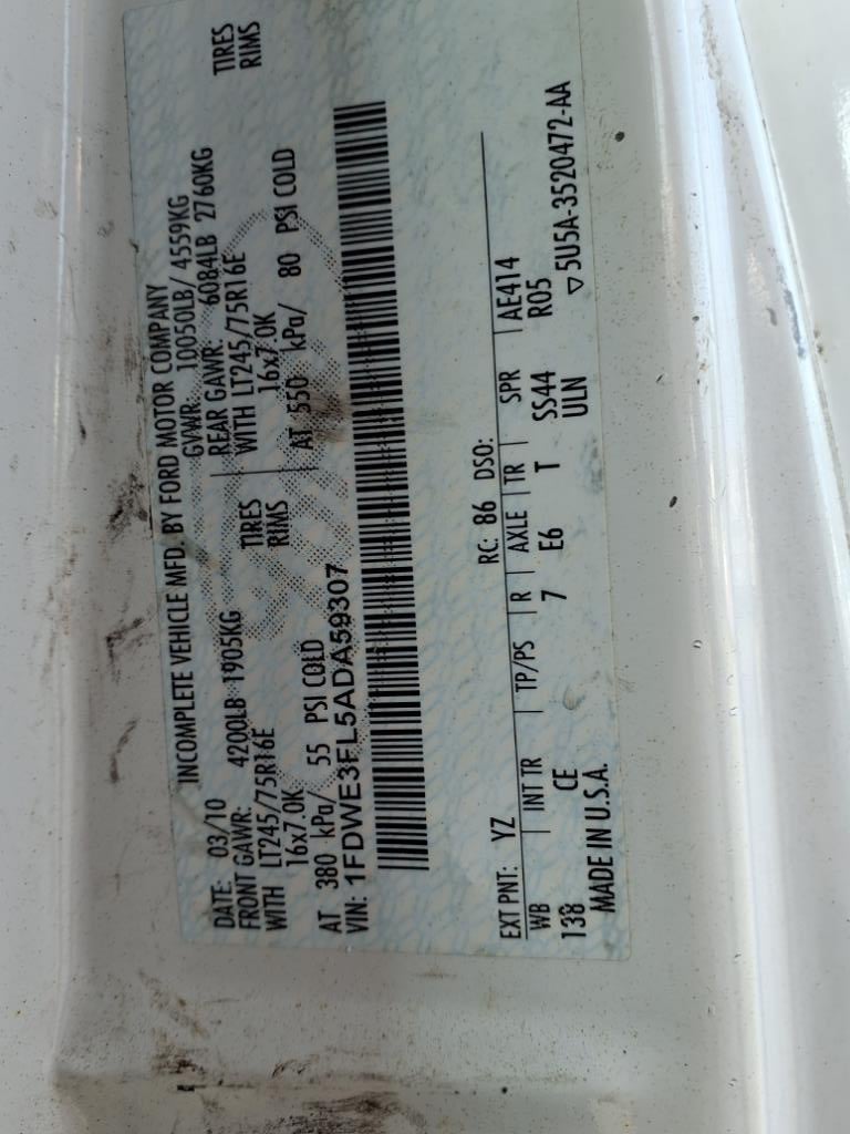 2010 Ford E-Series E-350 SD