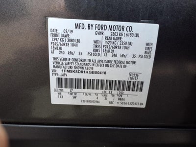 2019 Ford Explorer XLT