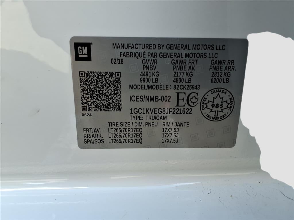 2018 Chevrolet Silverado 2500HD LT