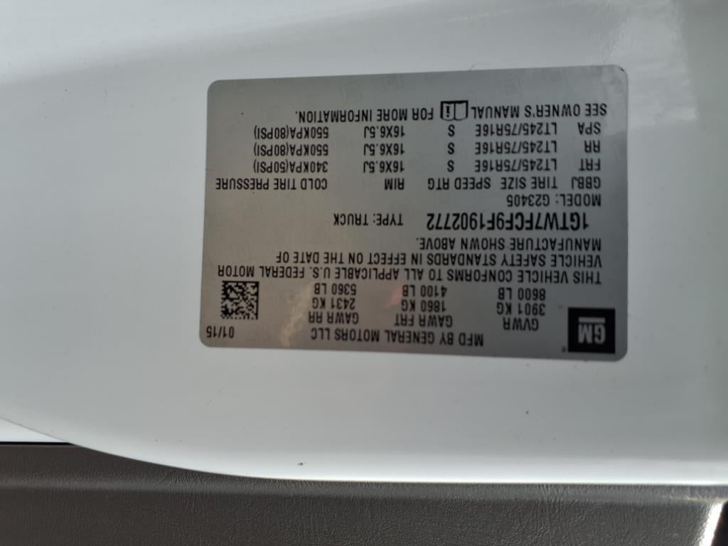 2015 GMC Savana 2500