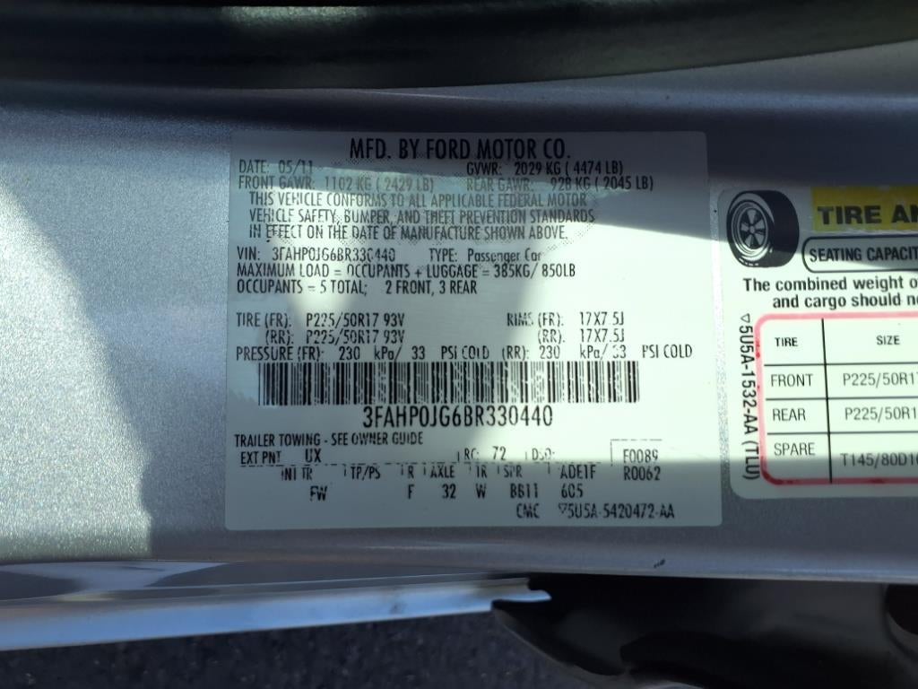 2011 Ford Fusion SEL