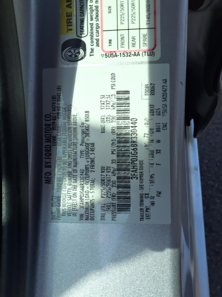 2011 Ford Fusion SEL