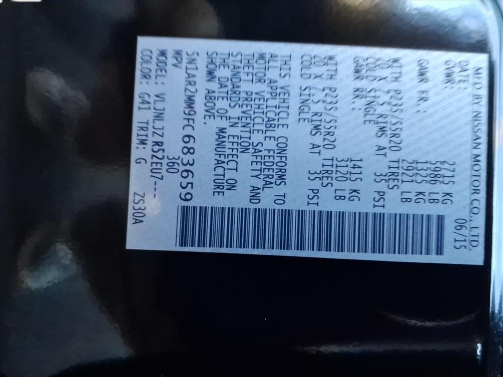 2015 Nissan Pathfinder Platinum