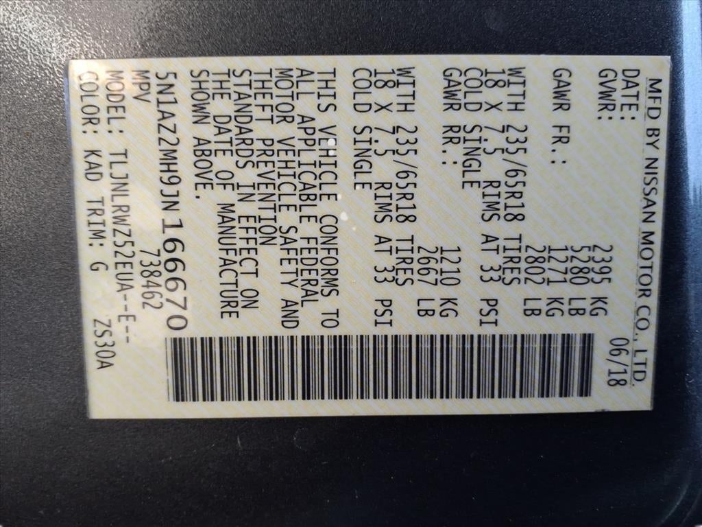 2018 Nissan Murano SL