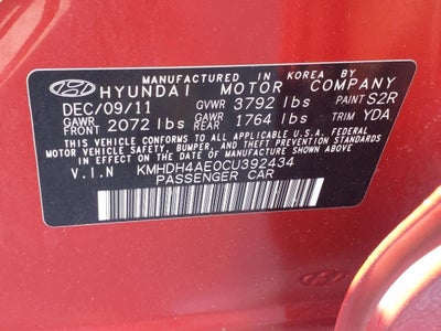 2012 Hyundai ELANTRA GLS